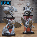 Homunculus Set of 4 DND miniatures group photo Magical Library
