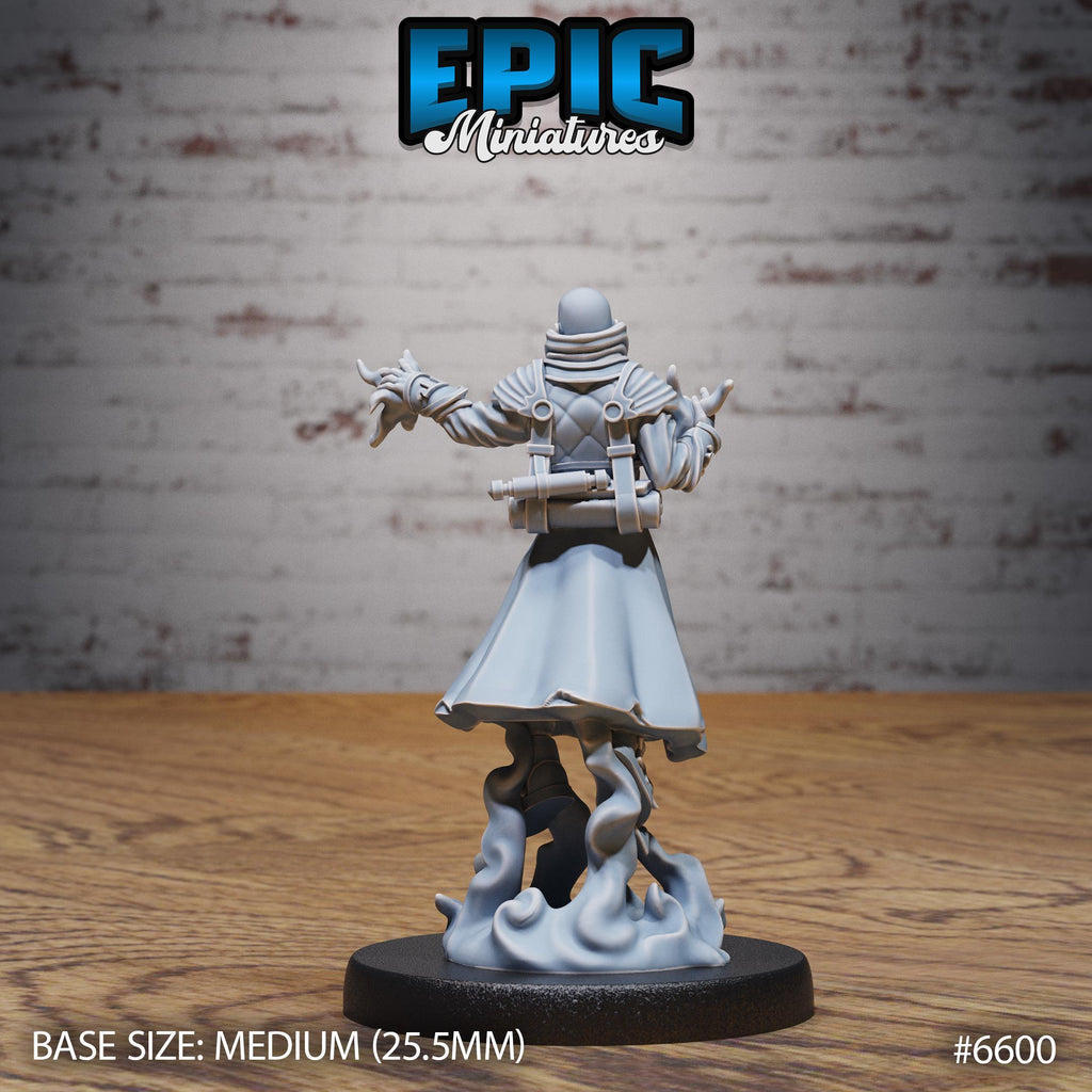Transmuter Wizard Option #6600 back DND miniature Magical Library 16k resin