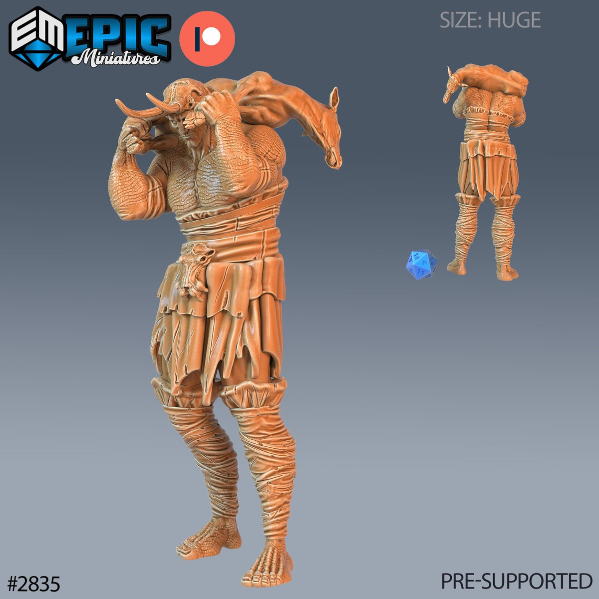 Jotunn Giant Tribe Option #2835 front DND miniature Viking Age 16k resin