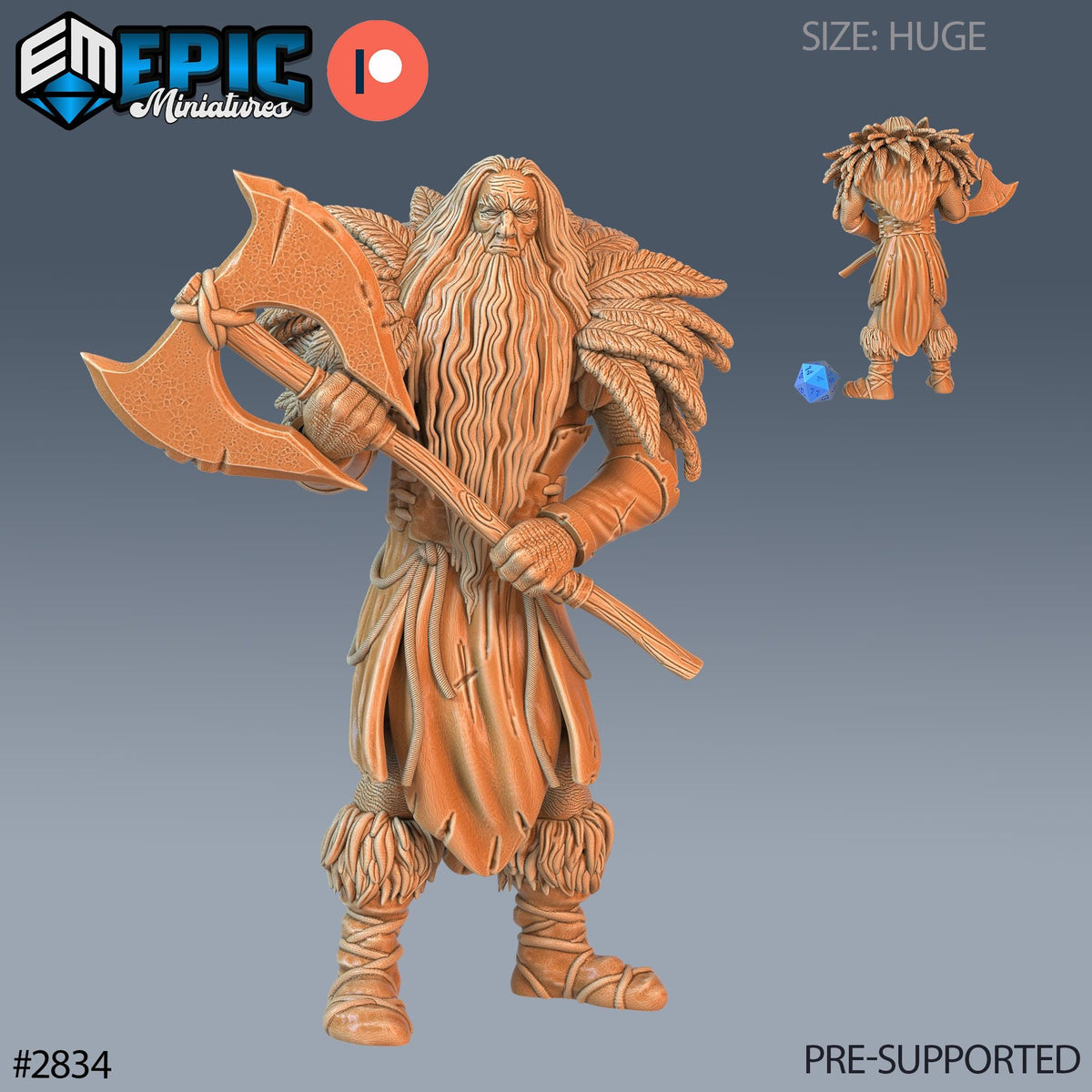 Jotunn Giant Tribe Option #2834 front DND miniature Viking Age 16k resin