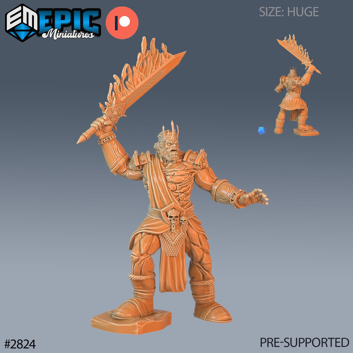 Fire Giant King Surtr DND Miniature Viking Age Collection Dungeons and Dragons Mini Resin 3d Printed DND miniatures group photo