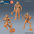 Viking Shieldmaiden Lathgertha Set of 3 DND miniatures group photo Viking Age