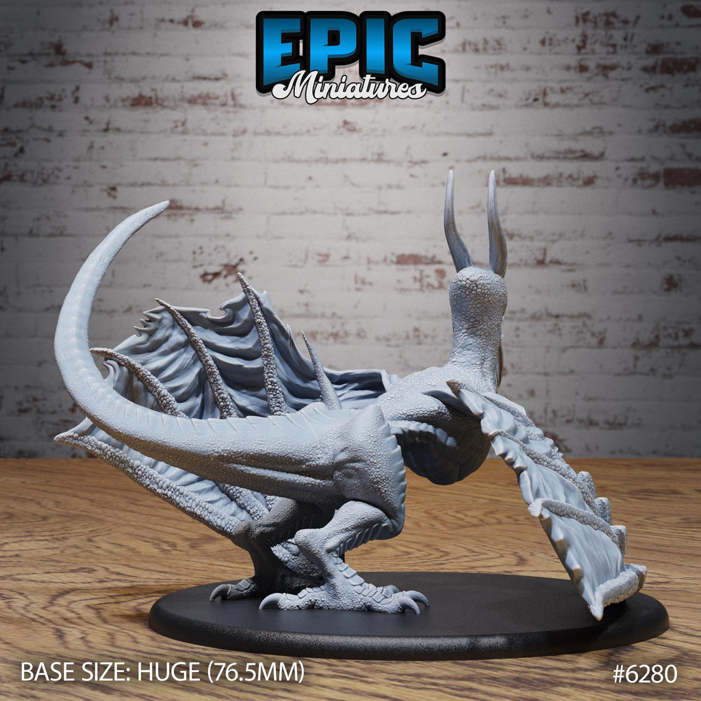 Cyclops Wyvern Option #6280 back DND miniature Beastly Champions 16k resin