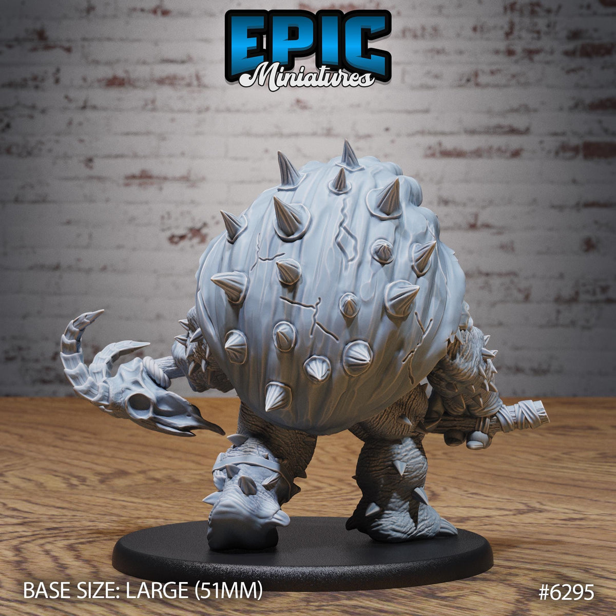Elder Turtle Folk Option #6295 back DND miniature Beastly Champions 16k resin