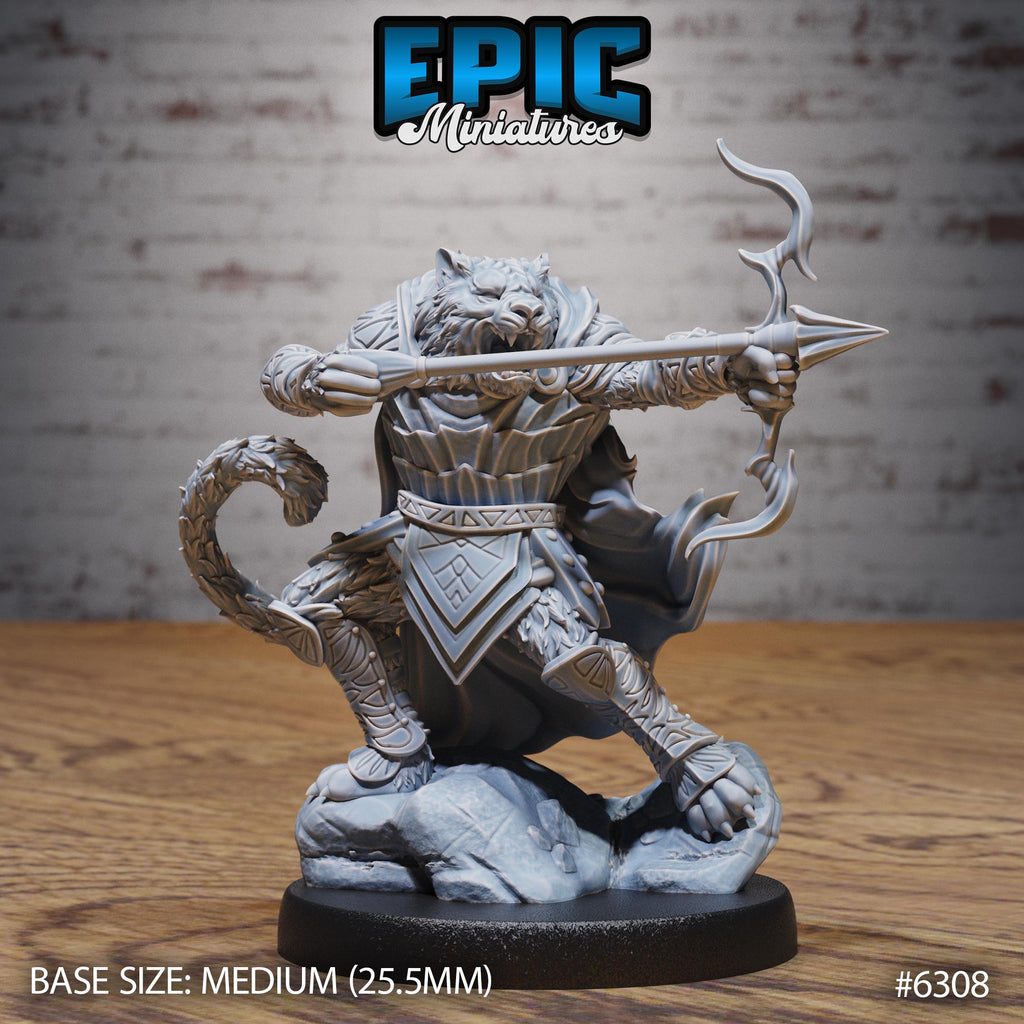 Were-Tiger Option #6308 front DND miniature Beastly Champions 16k resin
