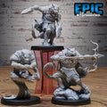 Were-Tiger Set of 3 DND miniatures group photo Beastly Champions
