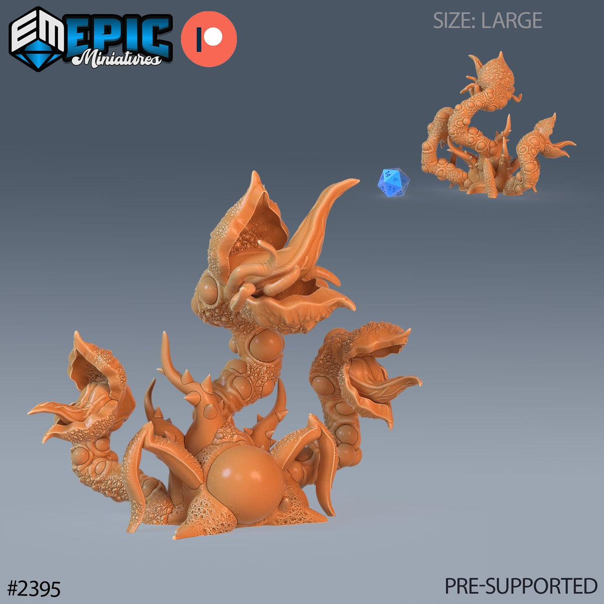 Snapping Plant Option #2395 front DND miniature Forest of Wonders 16k resin