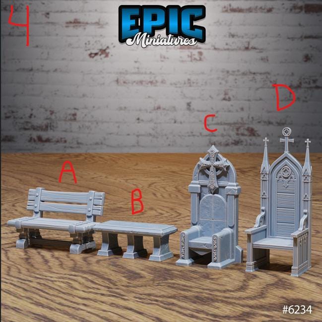 Heavenly Scatter Part 1 of 3 Option 3 B front DND miniature Heavenly Battle 16k resin