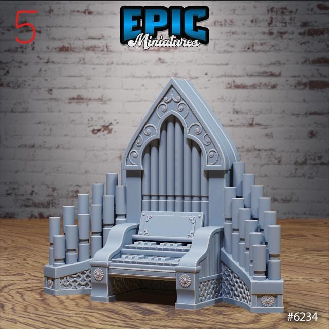 Heavenly Scatter Part 1 of 3 Option 4 A front DND miniature Heavenly Battle 16k resin