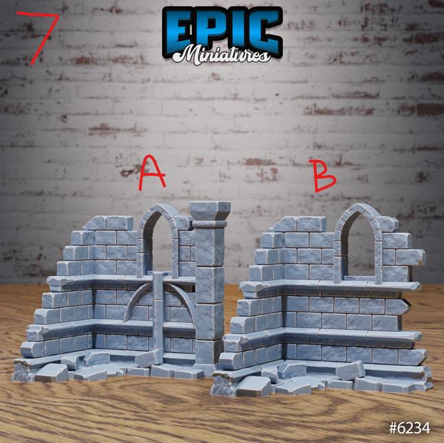 Heavenly Scatter Part 1 of 3 Option #6234 front DND miniature Heavenly Battle 16k resin