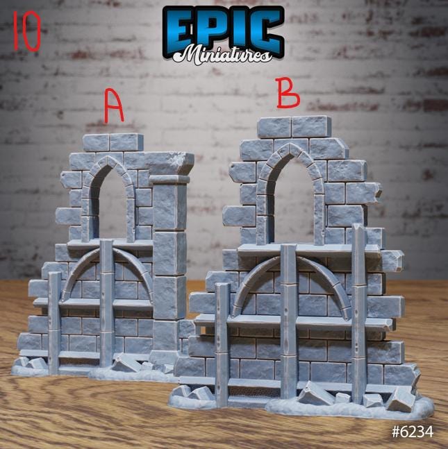 Heavenly Scatter Part 1 of 3 Option 8 B front DND miniature Heavenly Battle 16k resin