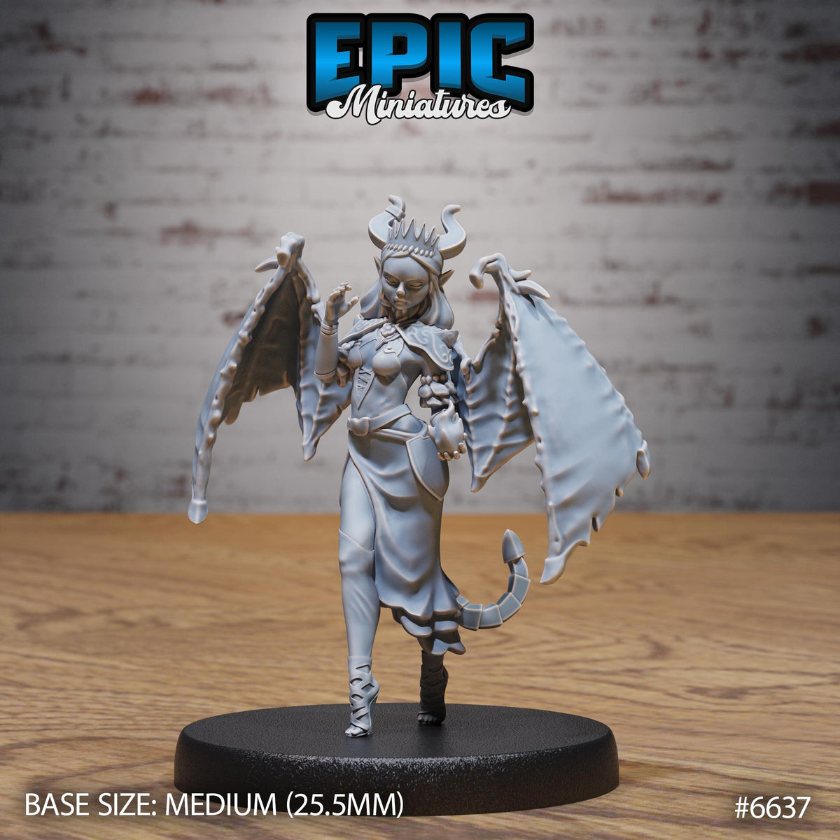 Lust Succubus Option #6637 front DND miniature Devil Empire 16k resin