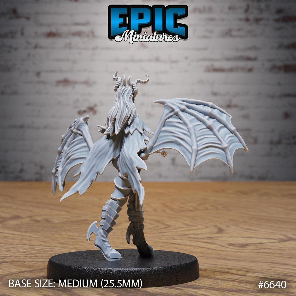 Succubus Queen Malcanthet Option #6640 back DND miniature Devil Empire 16k resin
