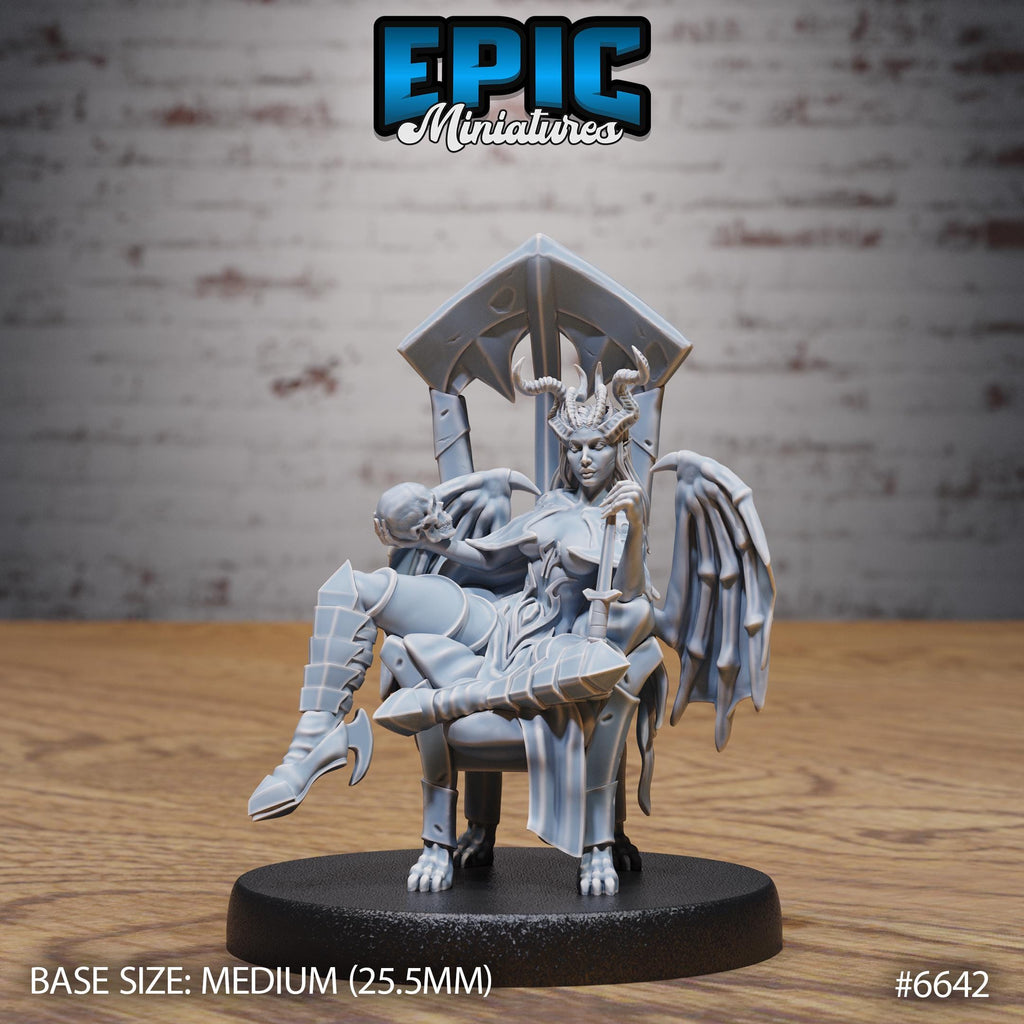 Succubus Queen Malcanthet Option #6642 front DND miniature Devil Empire 16k resin