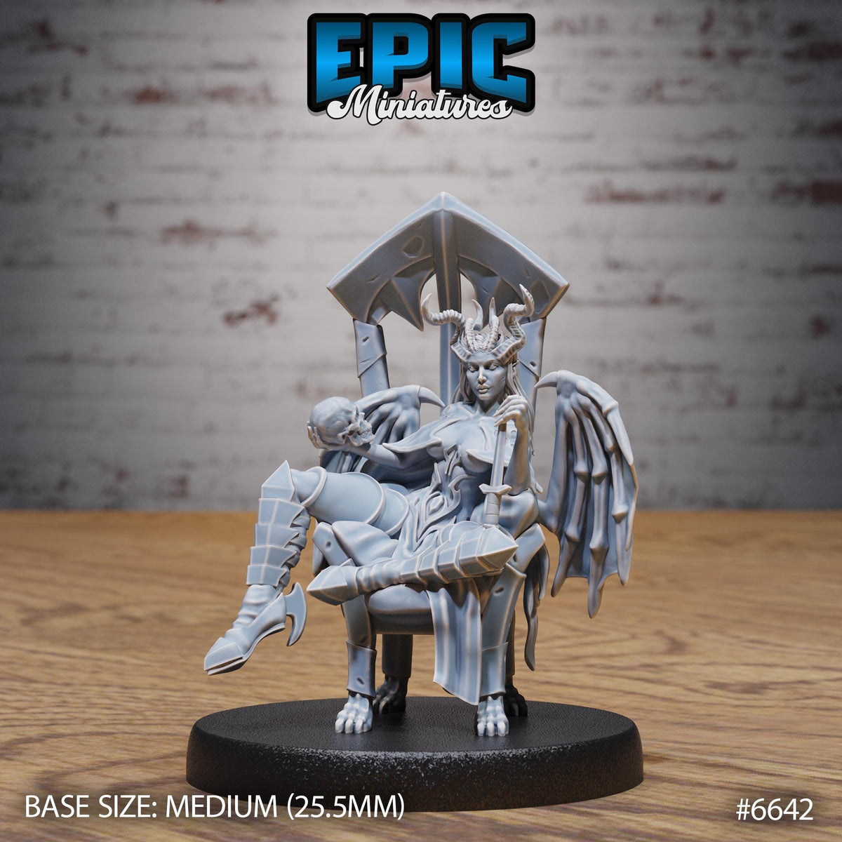 Succubus Queen Malcanthet Option #6642 front DND miniature Devil Empire 16k resin