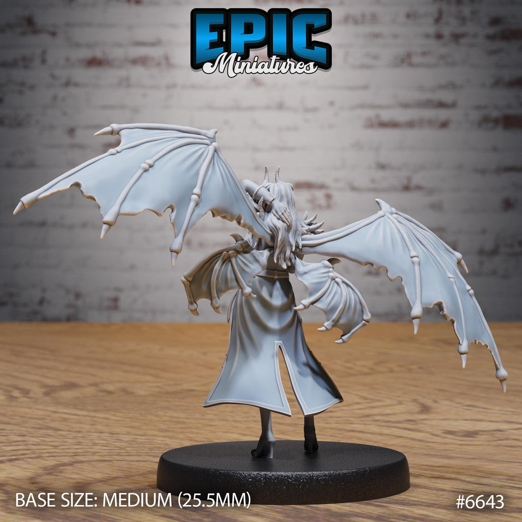 Fallen Angel Option #6643 back DND miniature Devil Empire 16k resin