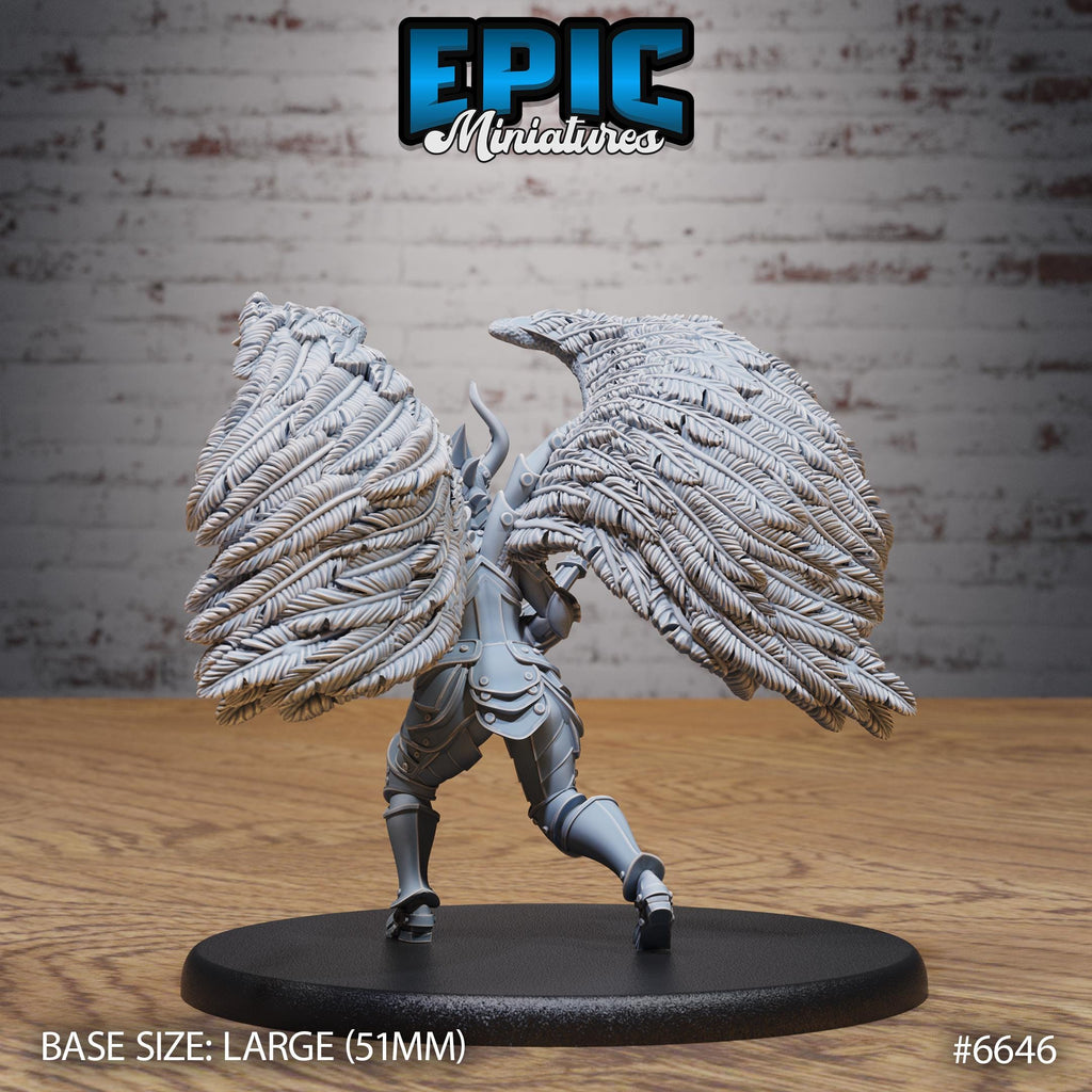 Erinyes Angel Option #6646 back DND miniature Devil Empire 16k resin