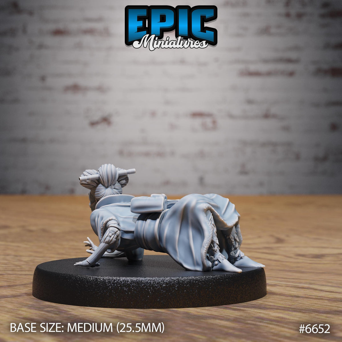 Karakuri Geisha Option #6652 back DND miniature Secretive East 16k resin
