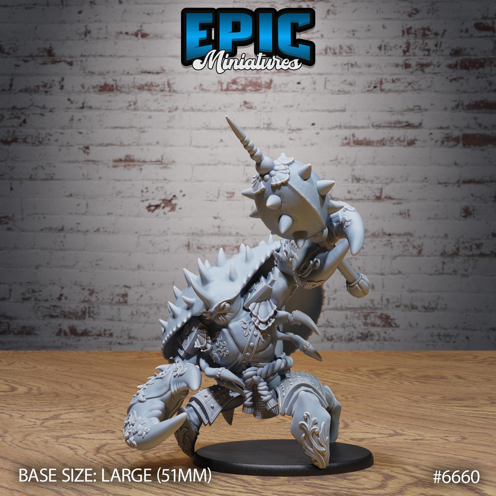Samucrab Option #6660 front DND miniature Secretive East 16k resin