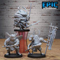 Beetle Moth Insect Samurai Set of 3 DND miniatures group photo Secretive East