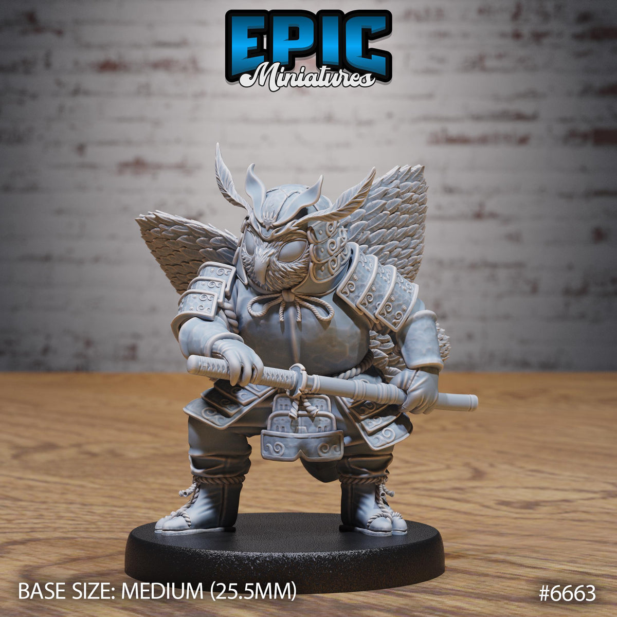 Beetle Moth Insect Samurai Option #6663 front DND miniature Secretive East 16k resin