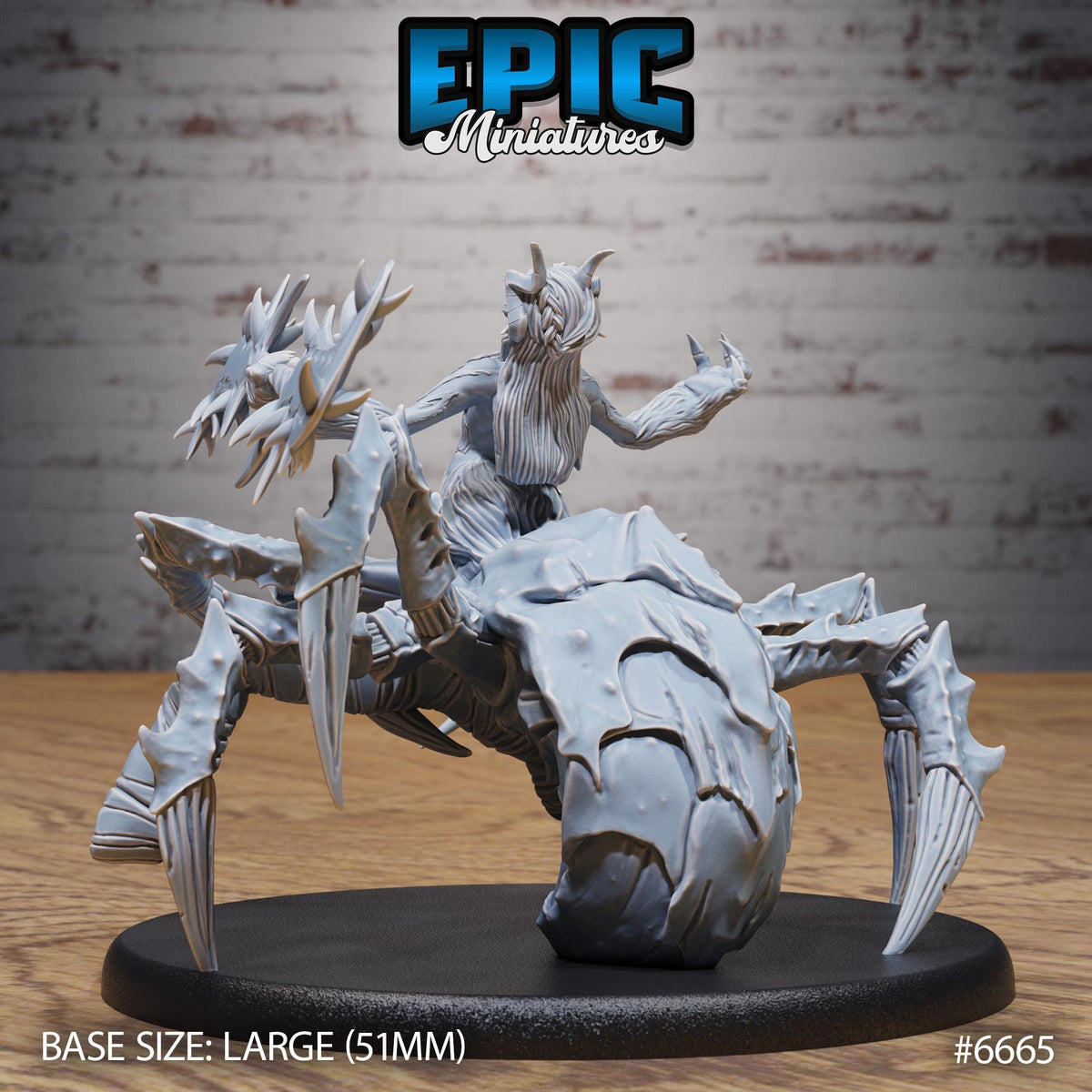 Ushi Oni Brood Mother Option #6665 back DND miniature Secretive East 16k resin
