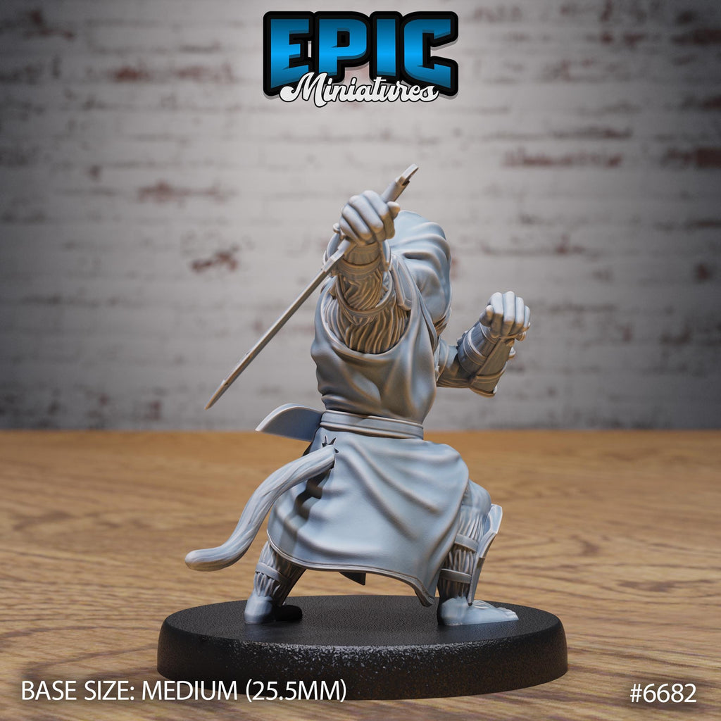 Wukong Folk Ranger Option #6682 back DND miniature Secretive East 16k resin
