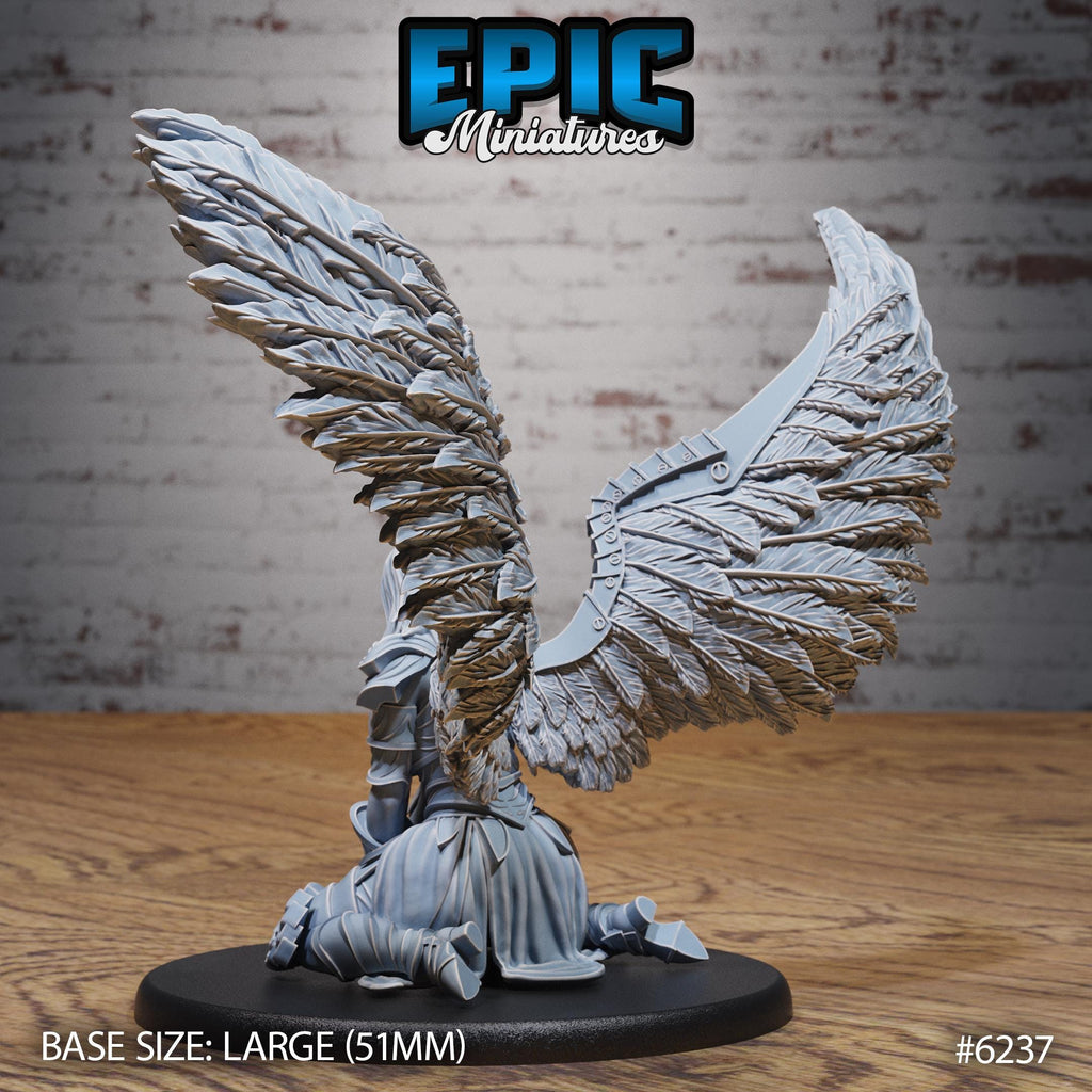 Solar Lady Angel Option #6237 back DND miniature Heavenly Battle 16k resin