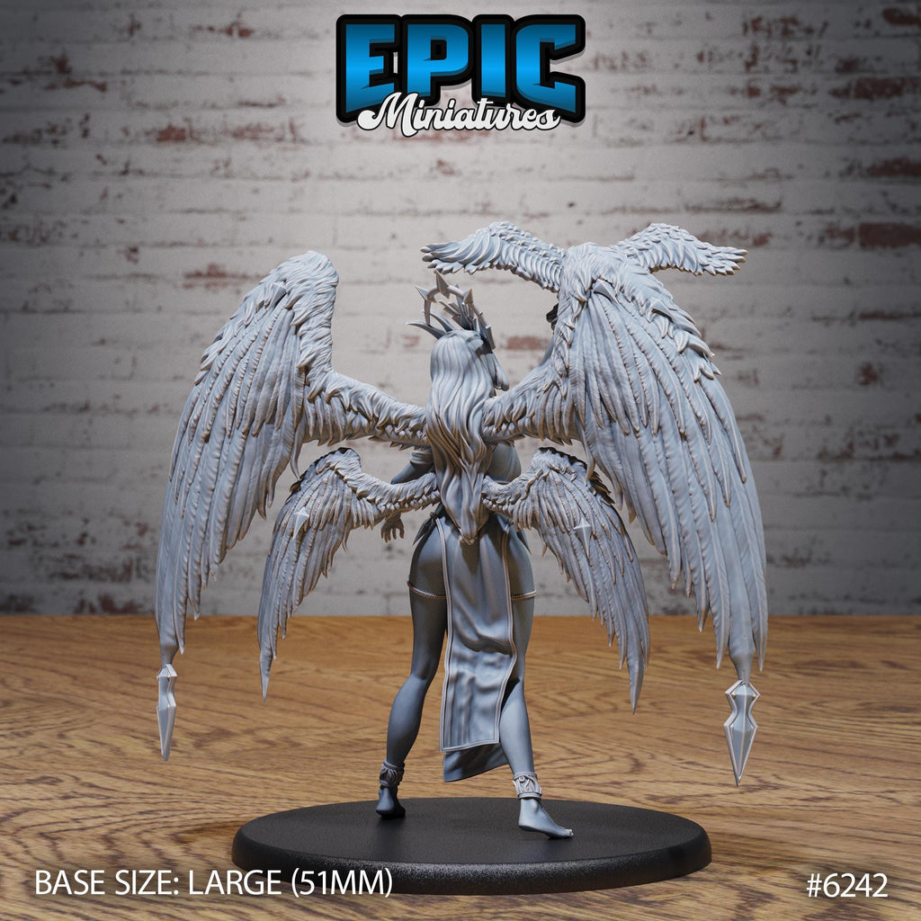 Seraph Queen Option #6242 back DND miniature Heavenly Battle 16k resin