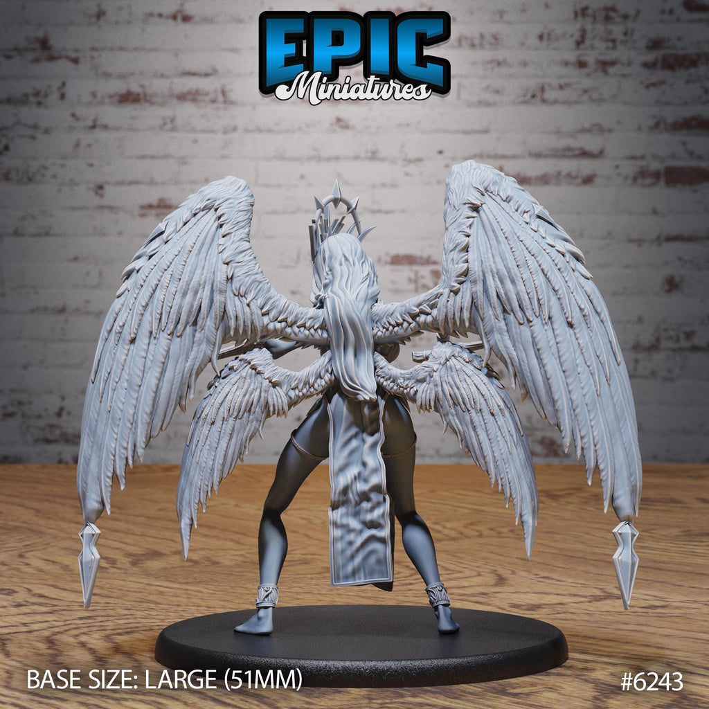 Seraph Queen Option #6243 back DND miniature Heavenly Battle 16k resin