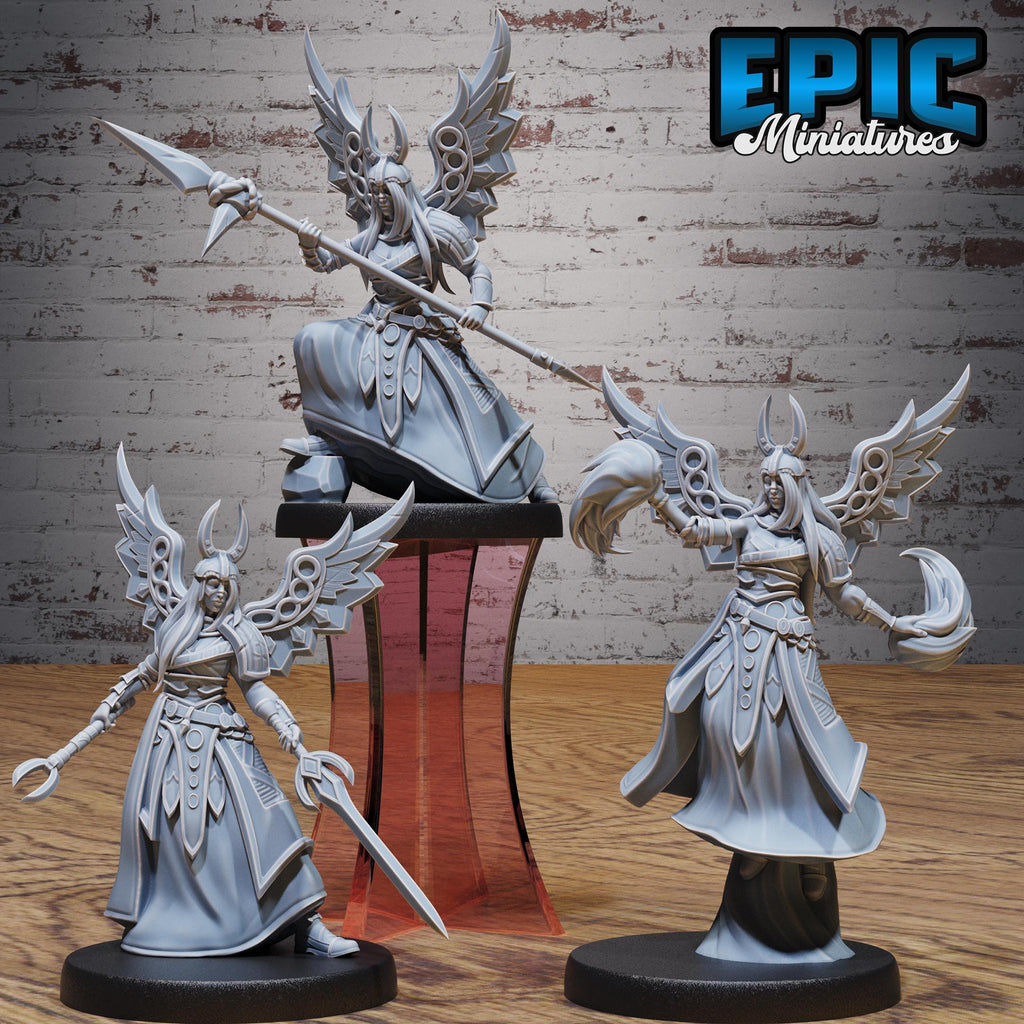 Aasimar Deva Set of 3 DND miniatures group photo Heavenly Battle