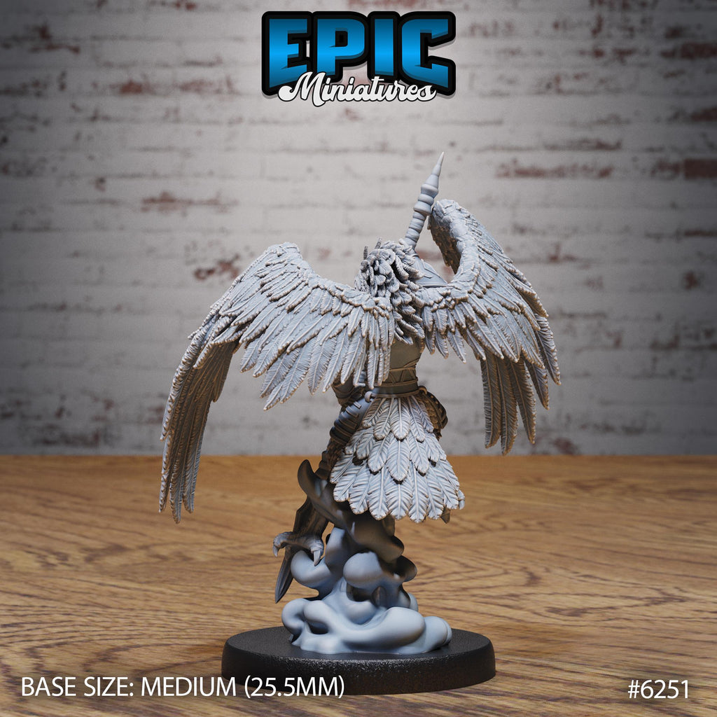 Eagle Folk Fighter Option #6251 back DND miniature Heavenly Battle 16k resin