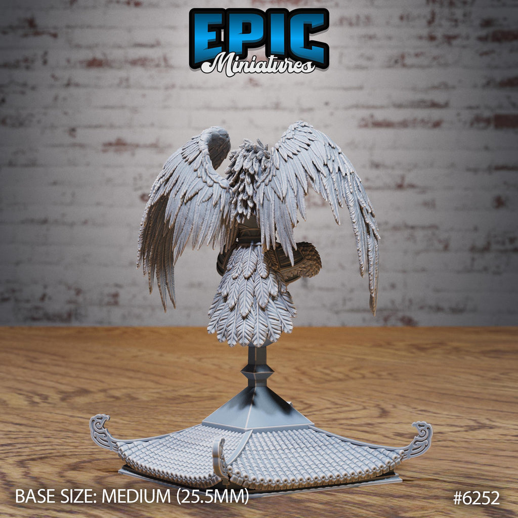 Eagle Folk Fighter Option #6252 back DND miniature Heavenly Battle 16k resin