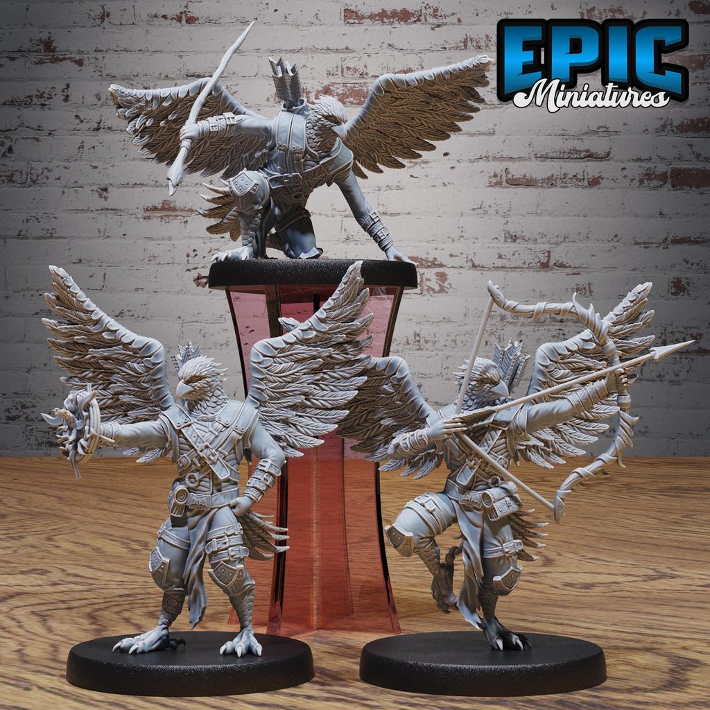 Falcon Folk Set of 3 DND miniatures group photo Heavenly Battle