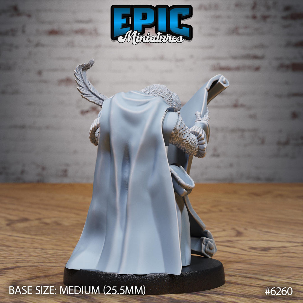 Budgie Folk Druid Option #6260 back DND miniature Heavenly Battle 16k resin