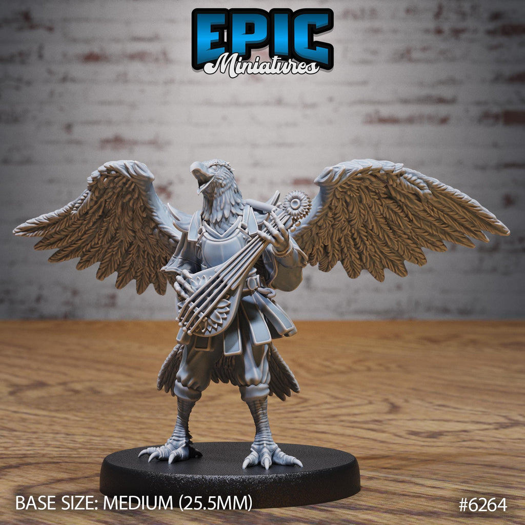 Hawk Folk Option 3 Seeing back DND miniature Heavenly Battle 16k resin