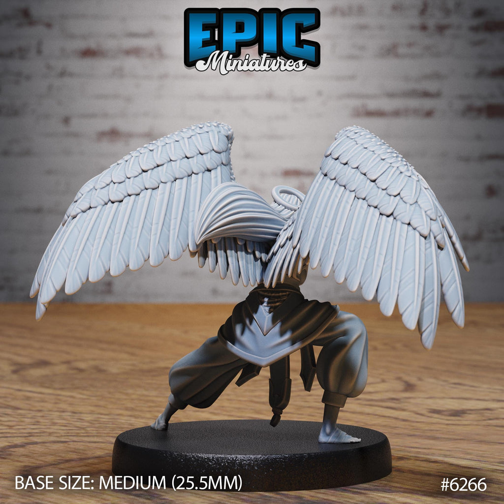 Angel Monk Option #6266 back DND miniature Heavenly Battle 16k resin