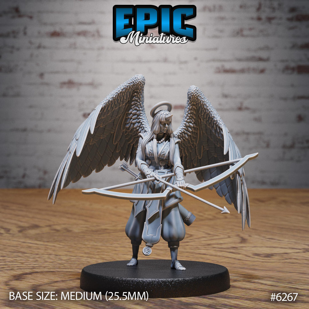 Angel Monk Option #6267 front DND miniature Heavenly Battle 16k resin