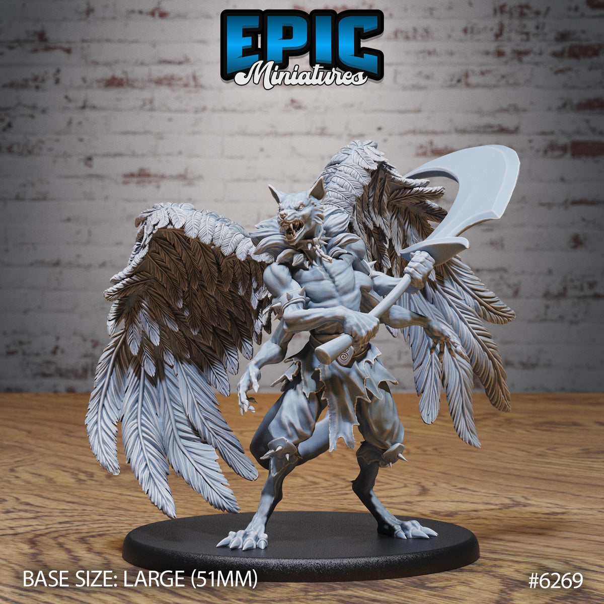 Deathsnatcher Option #6269 front DND miniature Heavenly Battle 16k resin