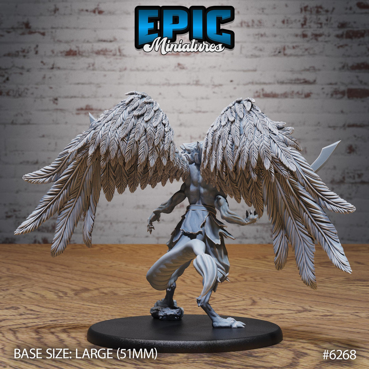 Deathsnatcher Option #6268 back DND miniature Heavenly Battle 16k resin
