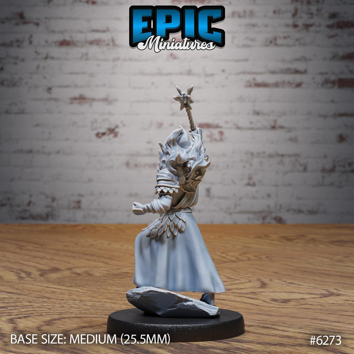 Pain Cleric Option #6273 back DND miniature Heavenly Battle 16k resin