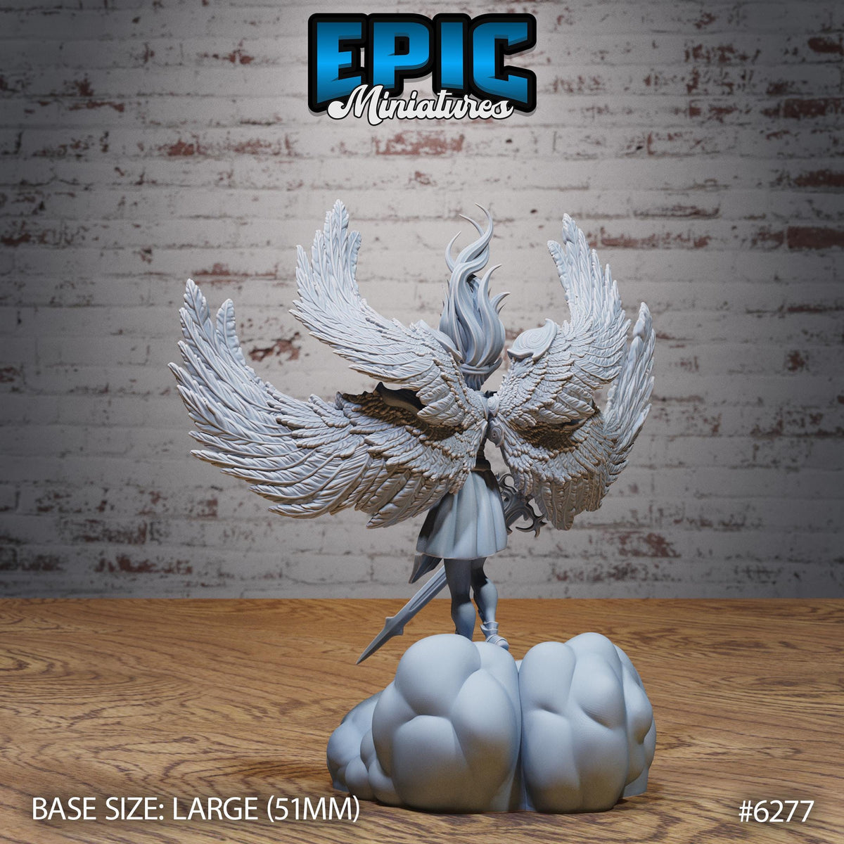 Zariel Angel Prime Option #6277 back DND miniature Heavenly Battle 16k resin