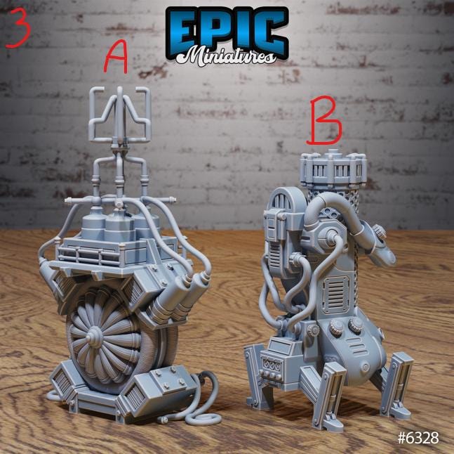 Laboratory Scatter Option 4 A front DND miniature Construct Laboratory 16k resin