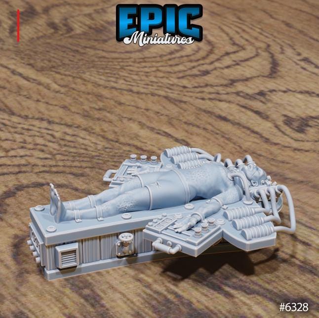 Laboratory Scatter Option #6328 front DND miniature Construct Laboratory 16k resin