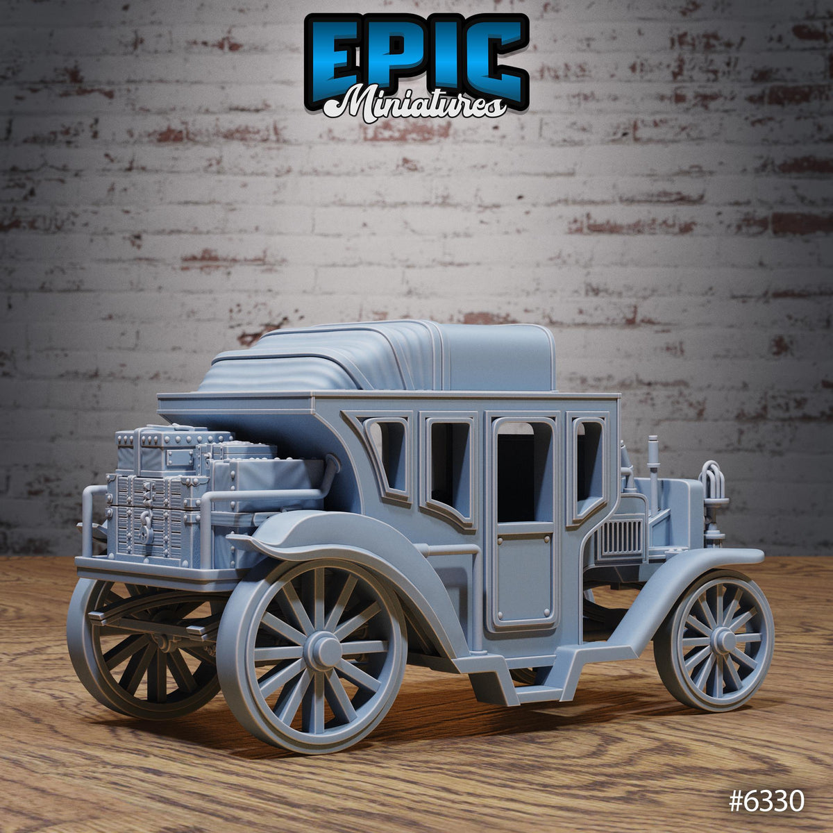 Tesla Carriage Tesla Carriage back DND miniature Construct Laboratory 16k resin
