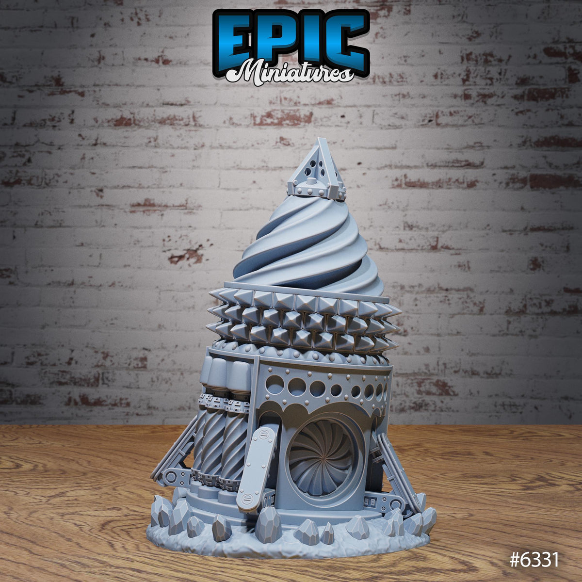 Drill House Drill House front DND miniature Construct Laboratory 16k resin
