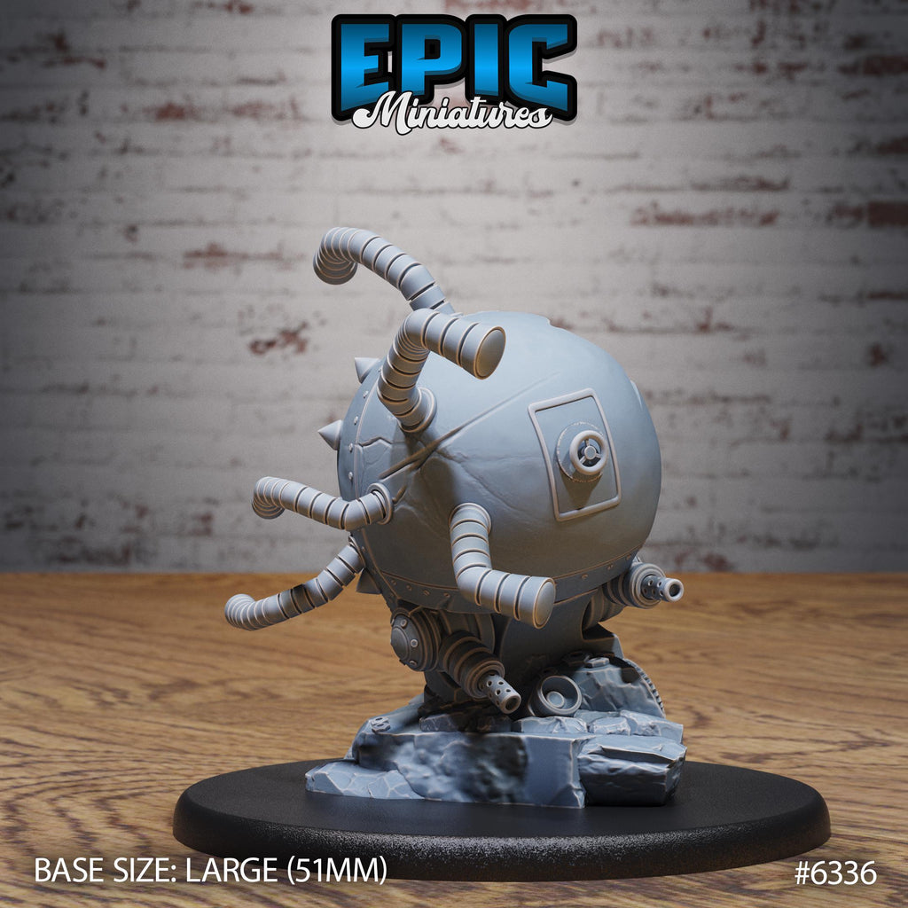 Steam Tyrant Option #6336 back DND miniature Construct Laboratory 16k resin