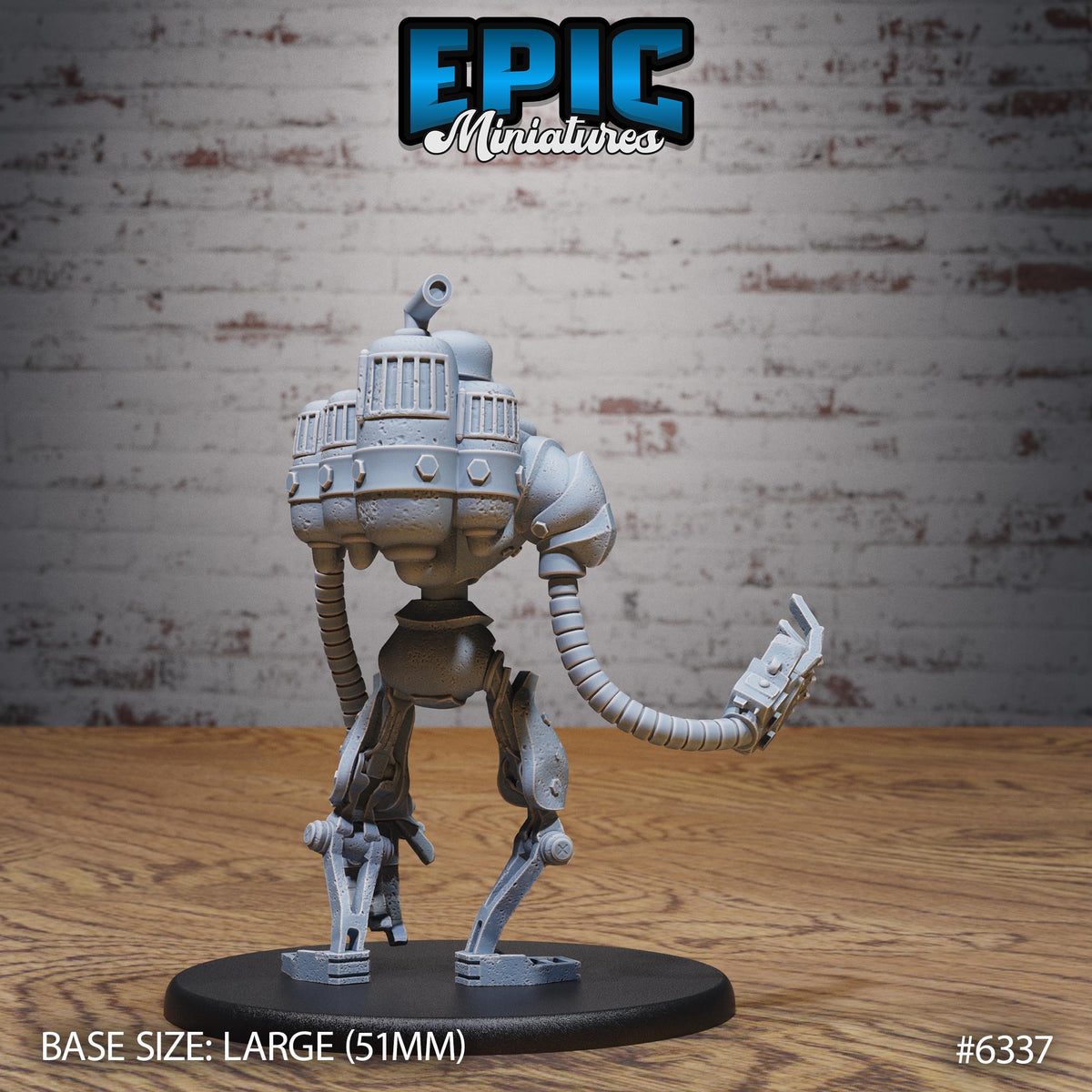 Construct Golem Option #6337 back DND miniature Construct Laboratory 16k resin