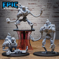 Construct Golem Set of 3 DND miniatures group photo Construct Laboratory