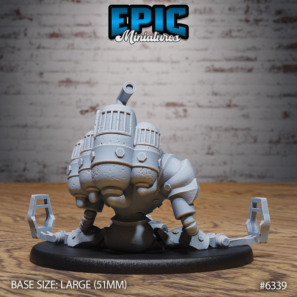 Construct Golem Option #6339 back DND miniature Construct Laboratory 16k resin